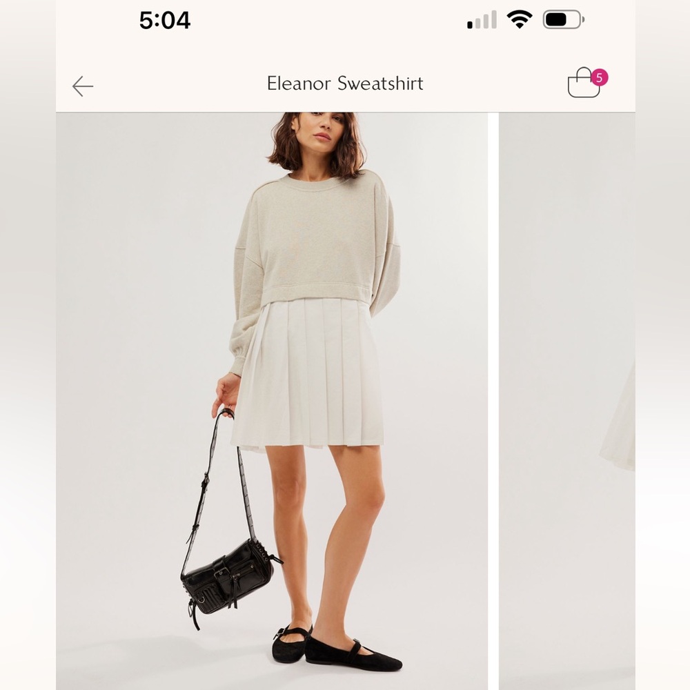 Eleanor sweatshirt free people NWT